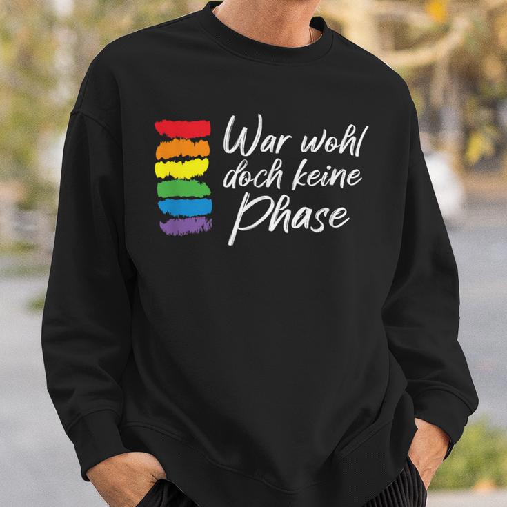 War Wohl Doch Keine Phase Mit Regenbogen Gay Flagge Lgbtq Sweatshirt Geschenke für Ihn