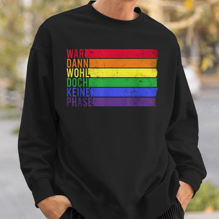 War Wohl Doch Keine Phase Sweatshirt - Regenbogen LGBTQ Flagge Design, Schwarz Geschenke für Ihn