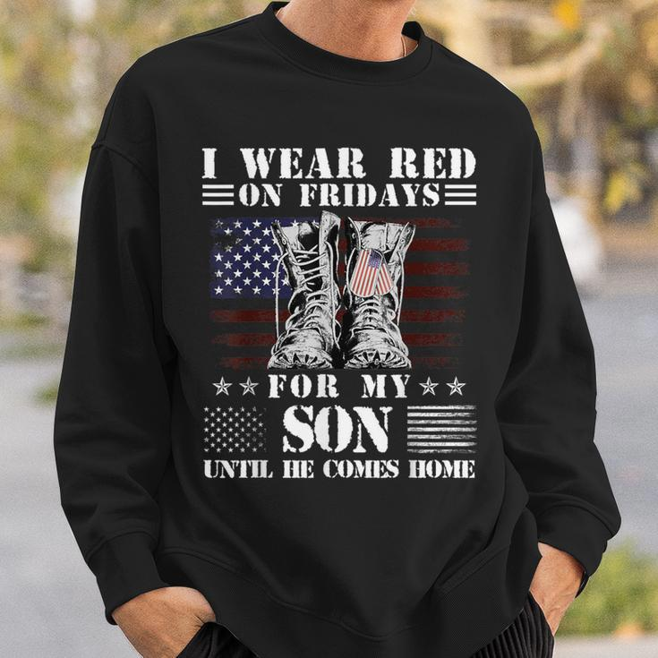 I Wear Red On Fridays For My Son Until He Comes Home Sweatshirt Gifts for Him