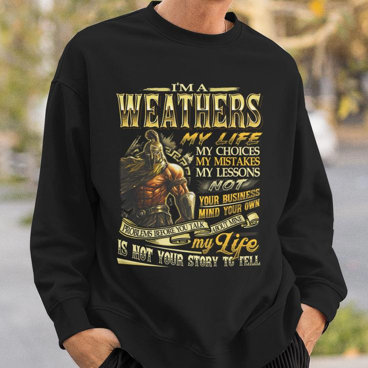 Weathers Family Name Weathers Last Name Team Sweatshirt Gifts for Him