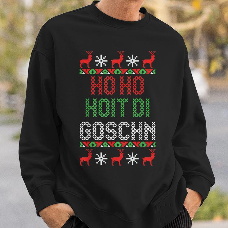 Weihnachten Ho Hoit Die Goschn Ugly Christmas Lustig Sweatshirt Geschenke für Ihn