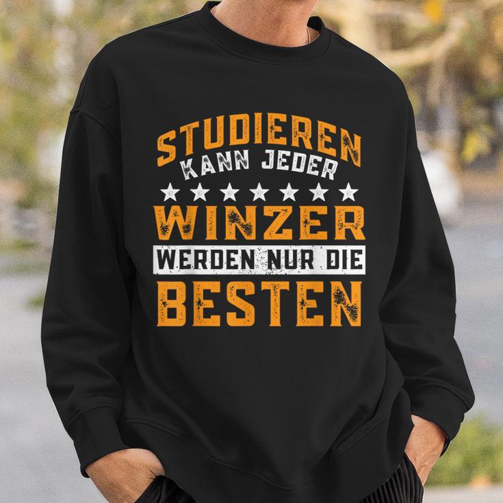 Weinbauer Nur Die Besten Werden Winzer Black Sweatshirt Geschenke für Ihn