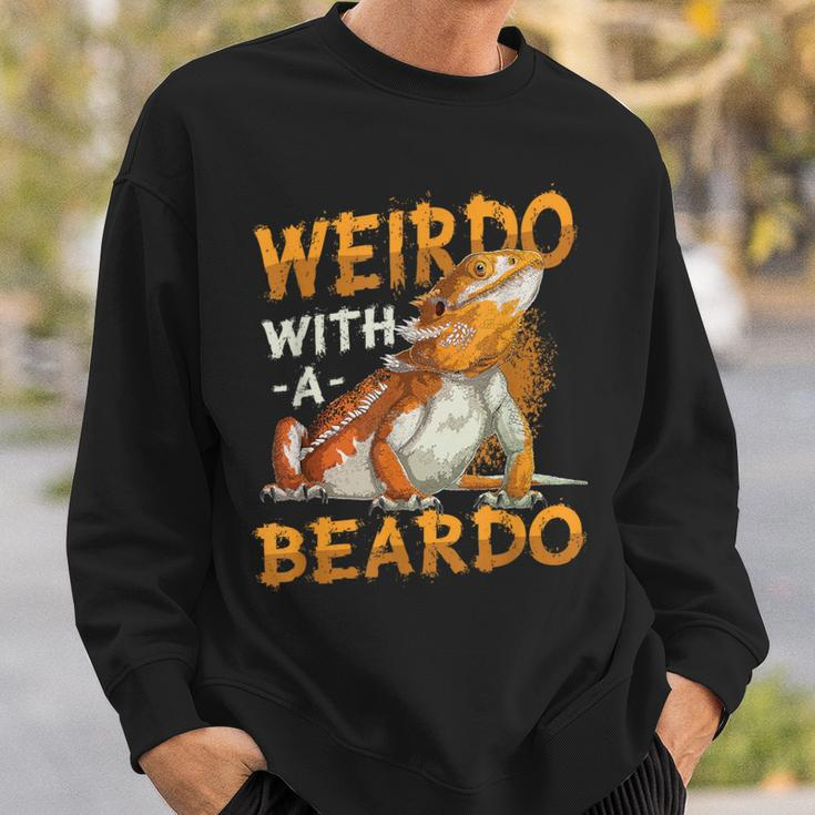 Weirdo With A Beardo Bearded Dragon Sweatshirt Gifts for Him