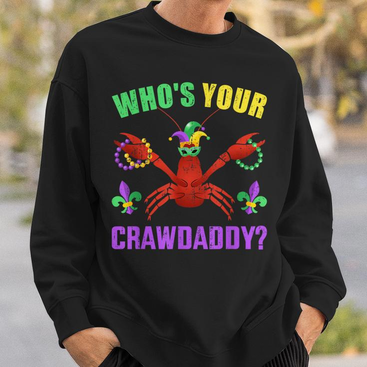 Who's Your Crawdaddy With Beads For Mardi Gras Carnival Sweatshirt Gifts for Him