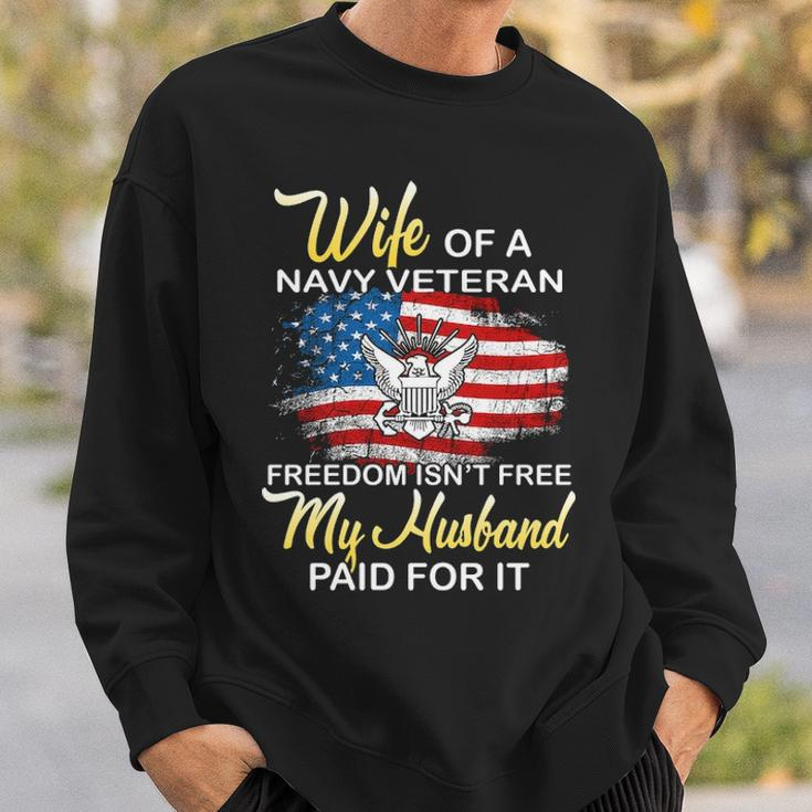 Wife Of Navy Veteran Sweatshirt Gifts for Him