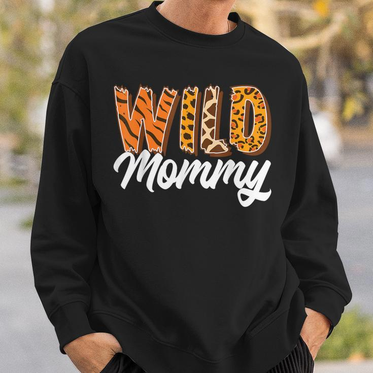 Wild One Mommy Two Wild Family Birthday Zoo Animal Matching Sweatshirt Gifts for Him
