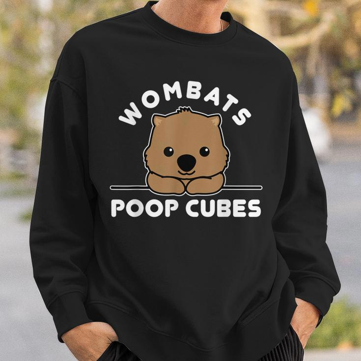 Wombats Poop Cubes Cute Kawaii Wombat Quote Sweatshirt Geschenke für Ihn