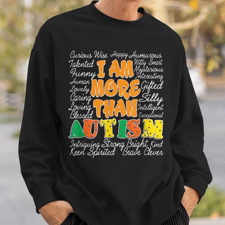 Word Cloud Puzzle Piece Inspirational Autism Awareness Sweatshirt Gifts for Him