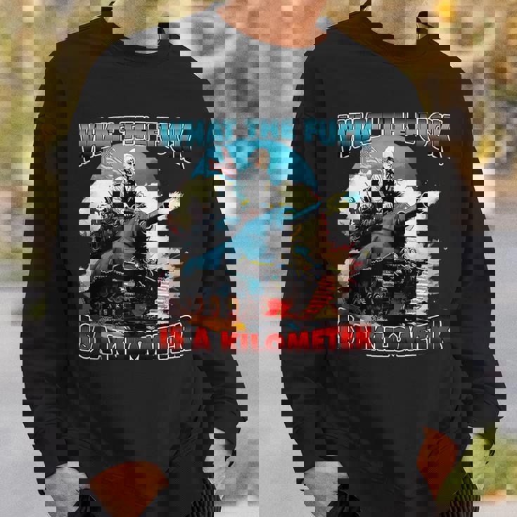Wtf What The Fuck Is A Kilometer George Washington July 4Th Sweatshirt Gifts for Him