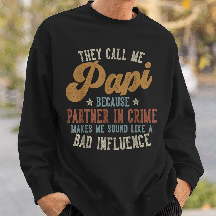They Call Me Papi Father's Day Papi Sweatshirt Gifts for Him