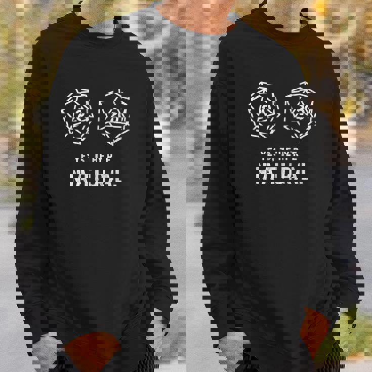 Yes They're Natural 20 D20 Dice Rpg Gamer Bb Sweater e Cadeaux pour lui
