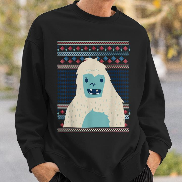 Yeti Monster Bigfoot Sasquatch Snow-Beast Ugly Christmas Fun Sweatshirt Gifts for Him