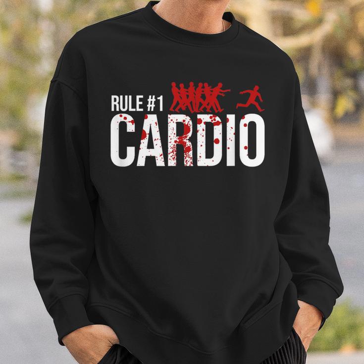 Zombie Rule 1 Cardio Sweatshirt Gifts for Him