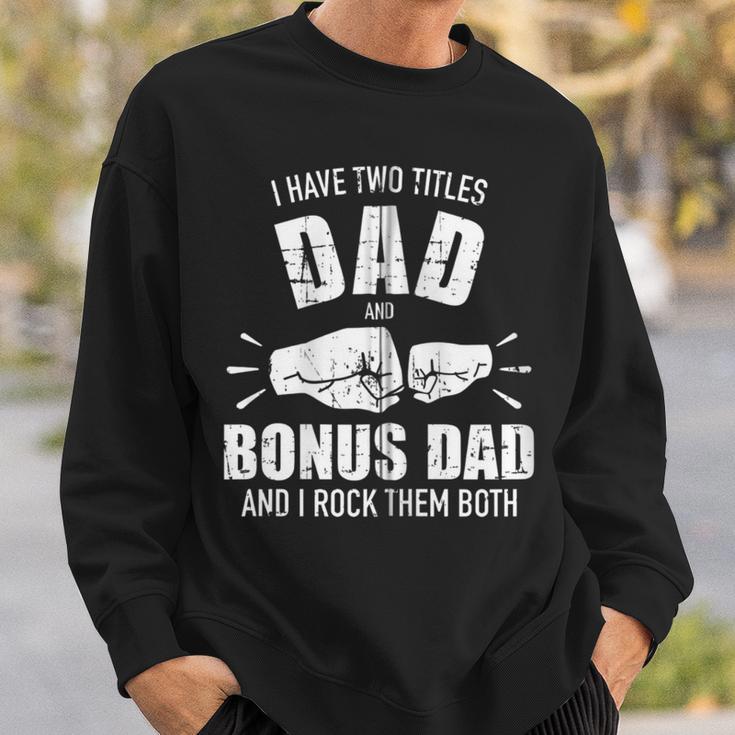 Zwei Titelater Und Bonus Papa Und Rocke Sie Beide Fäuste Kapuzenjacke Sweatshirt Geschenke für Ihn