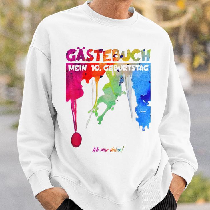 10 Jahre Guestlist 10Th Geburtstag Guest Book Sweatshirt Geschenke für Ihn