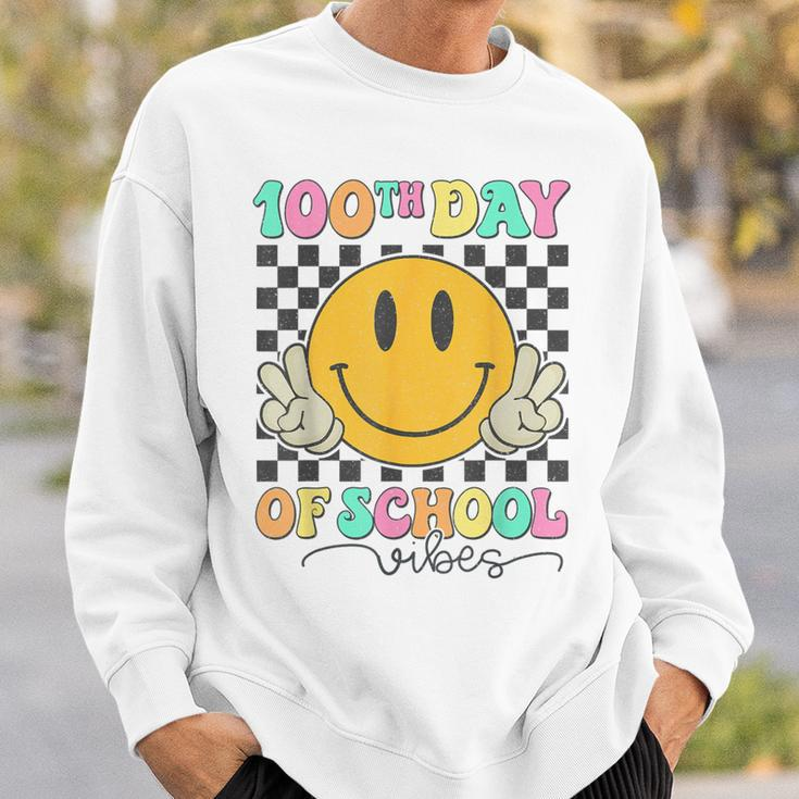 100Th Day Of School Vibes Cute Smile Face 100 Days Of School Sweatshirt Gifts for Him