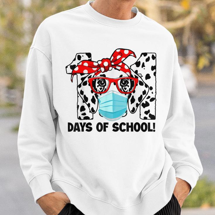 101 Days Of School Dalmatian Dog Face Mask 100Th Day School Sweatshirt Gifts for Him