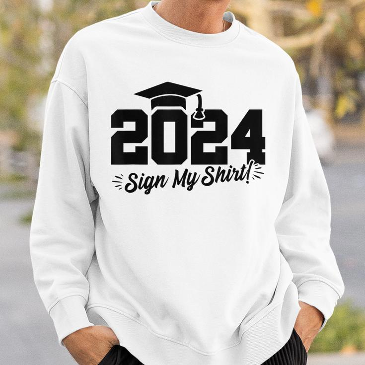 2024 Senior Graduation Autograph Class Of 2024 Sweatshirt Gifts for Him