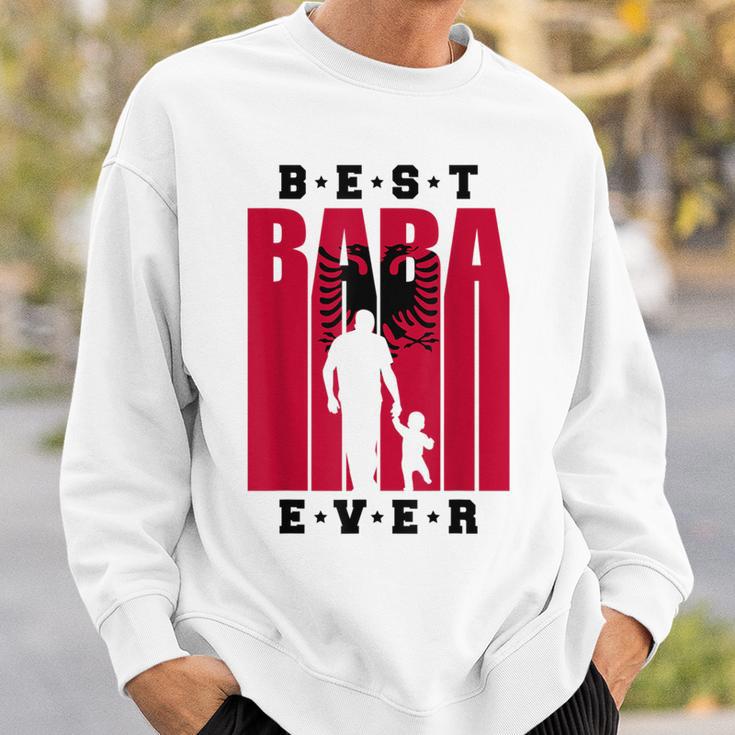 Albania Baba Of Newborn Albanian Dad With Baby Shqiptar Sweatshirt Gifts for Him