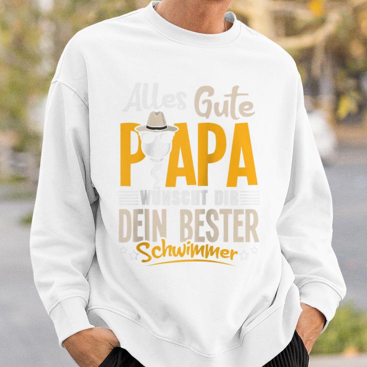 Alles Gute Papa Dein Bester Schwimmer -Ater Papaatertag Raglan Sweatshirt Geschenke für Ihn