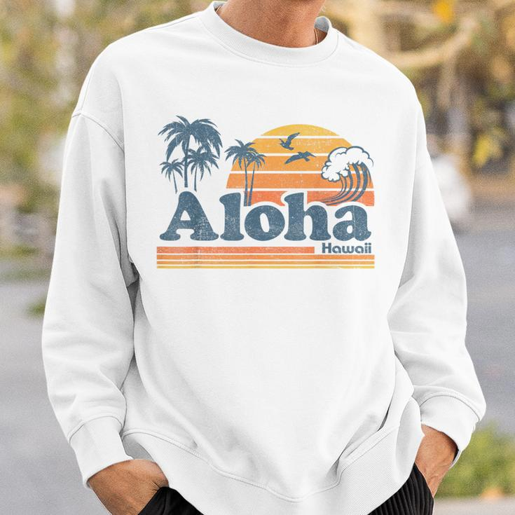 Aloha Hawaii Vintage Beach Summer Surfing 70S Retro Hawaiian Sweatshirt Gifts for Him