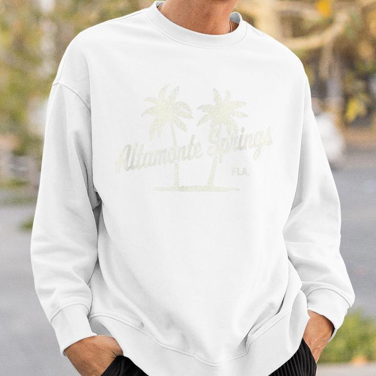Altamonte Springs Florida Vintage 70S Palm Trees Graphic Sweatshirt Gifts for Him