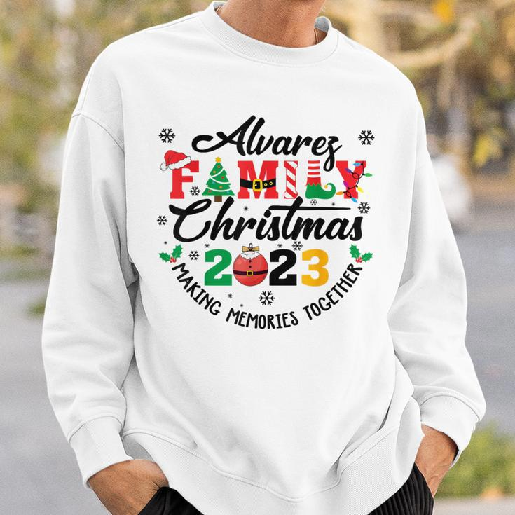Alvarez Family Name Christmas Matching Surname Xmas Sweatshirt Gifts for Him