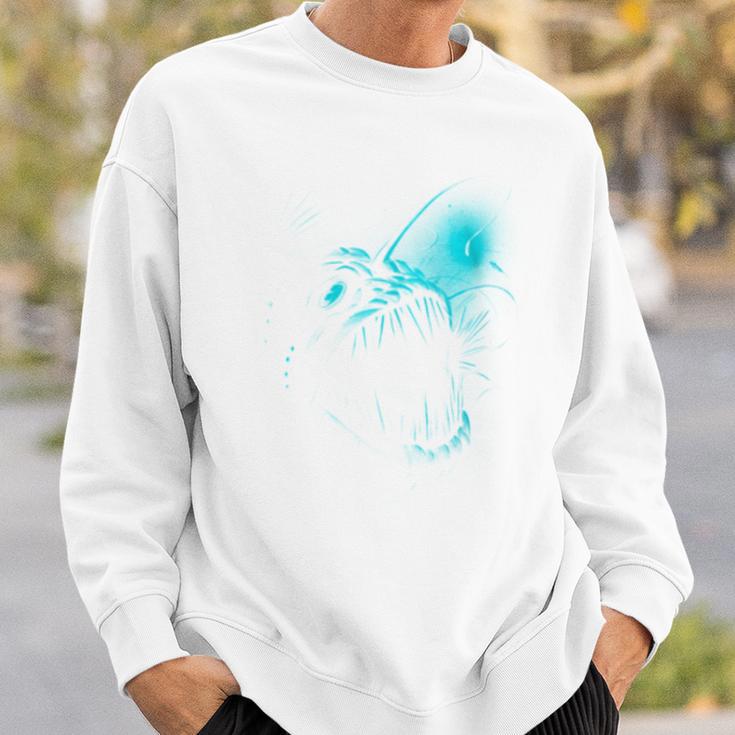 Anglerfish Deep Sea Creatures Angler Fish Ocean Sea Monster Sweatshirt Gifts for Him