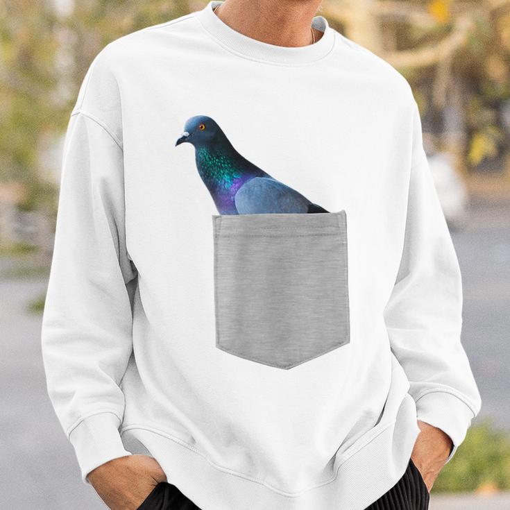 Animal In Your Pocket Pigeon Sweatshirt Monsterry