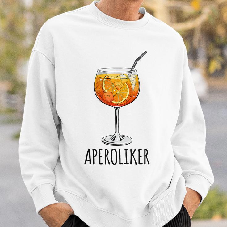 Aperoliker Team Spritz Fan Team Aperoliker Gray Sweatshirt Geschenke für Ihn