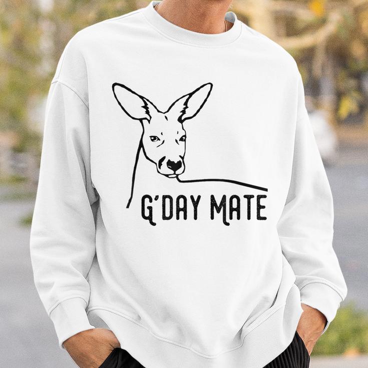 Australia G'day Mate Kangaroo Australian Symbol Sweatshirt Gifts for Him