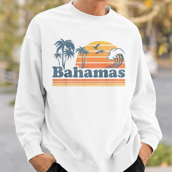 Bahamas Beach Summer Vacation Sunset Vintage 70'S Retro Sweatshirt Gifts for Him