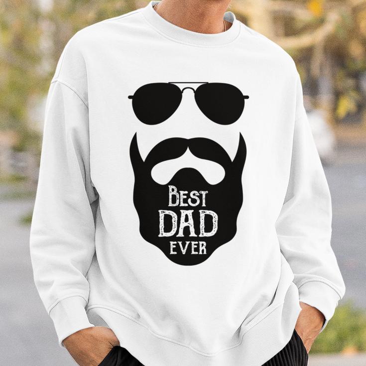 Best Dad Ever Bester Papa Für Bartträger Zum Herrentag Sweatshirt Geschenke für Ihn