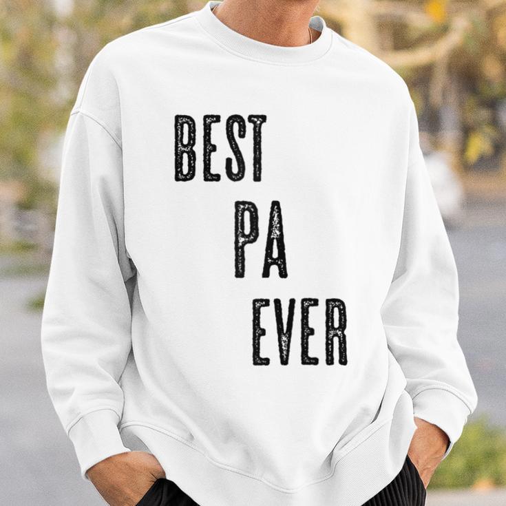 Best Pa Ever Cute Adults Papa Dad Grandpa Raglan Sweatshirt Geschenke für Ihn