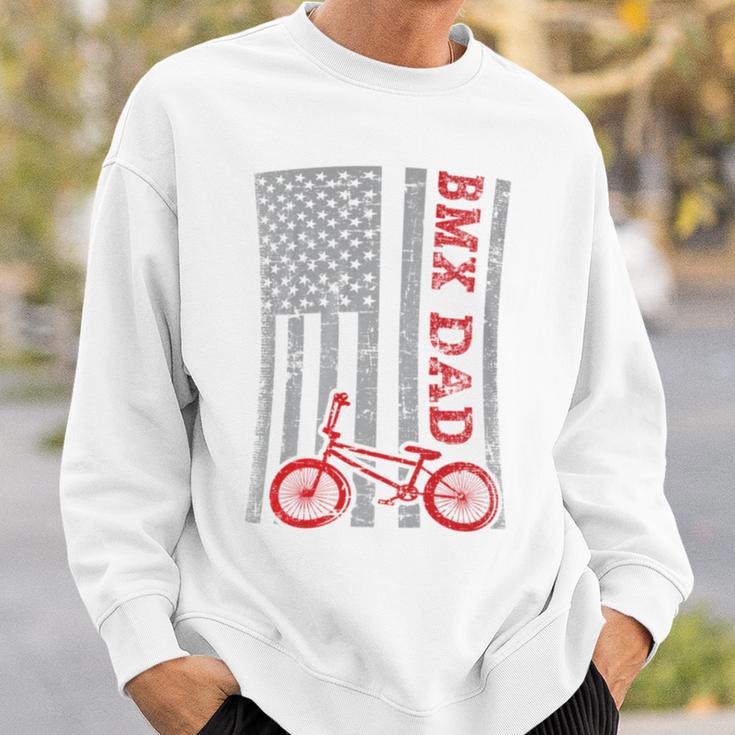 Bmx Dad Patriot Freestyle Bike Father's Day Usa Sweatshirt Gifts for Him