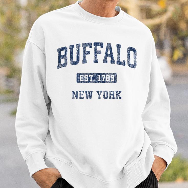 Buffalo New York Ny Vintage Athletic Sports Sweatshirt Gifts for Him