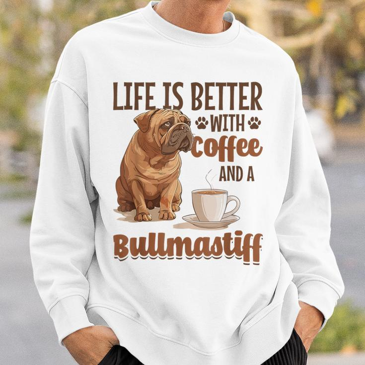 Bullmastiff-Hunderasse Das Leben Ist Besser Mit Kaffee Und Einem Sweatshirt Geschenke für Ihn