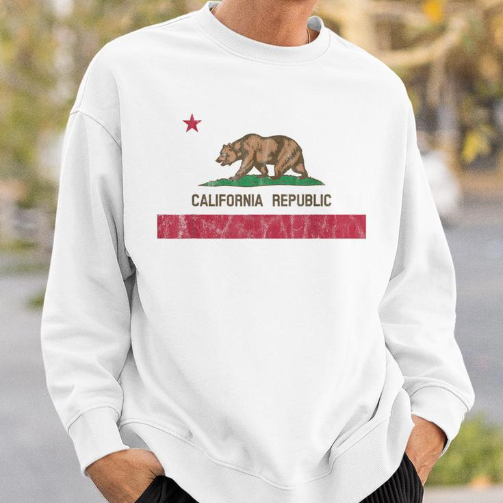 California Republic Flag California Souvenir Sweatshirt Geschenke für Ihn