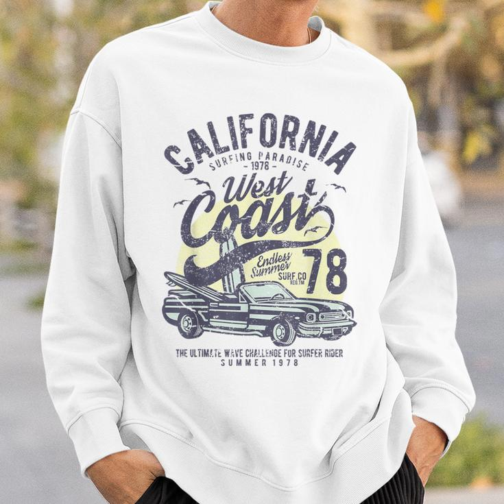California West Coast Surfing Car Birthday Sweatshirt Gifts for Him