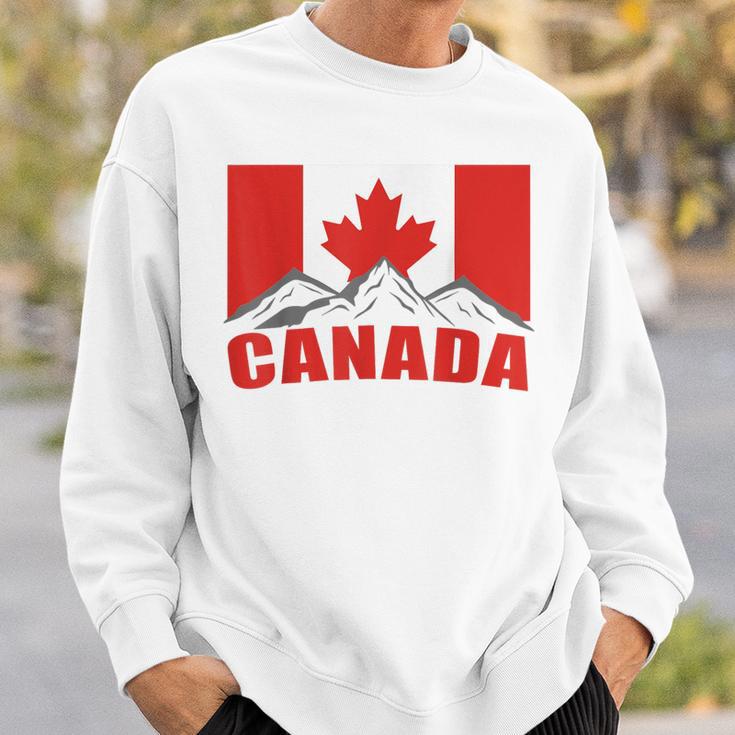 Canadian Canada Flag Excavator Sweatshirt Geschenke für Ihn