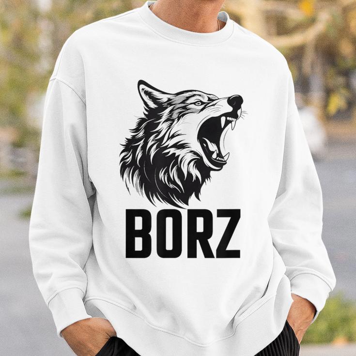 Chechnya Chechen Republic Borz White Sweatshirt Geschenke für Ihn