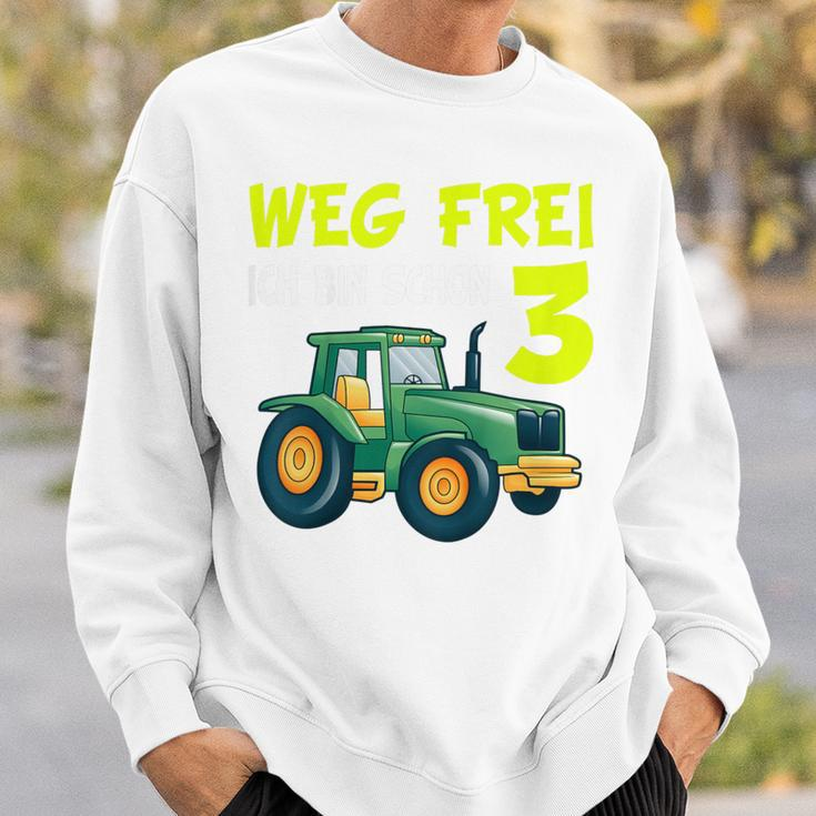 Children's 3Rd Birthday Wake Frei Ich Bin Schon 3 Jahre Traktor Trecker Sweatshirt Geschenke für Ihn
