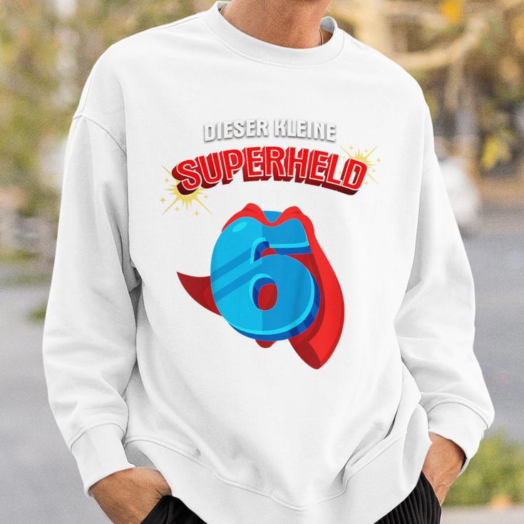 Children's 6Th Birthday Dieser Kleine Superheld Ist 6 Jahre Alt Held Sweatshirt Geschenke für Ihn