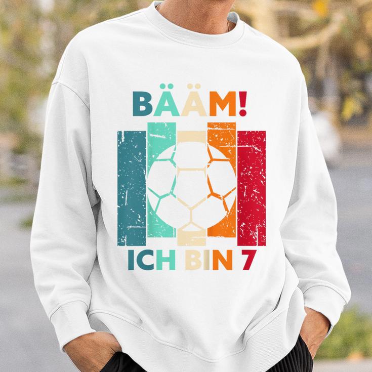 Children's Bäm Ich Bin 7 Sieben Jahre Boy 7Th Birthday Football Sweatshirt Geschenke für Ihn