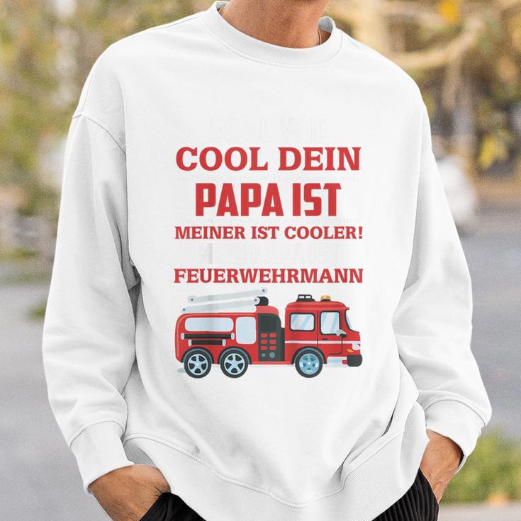 Children's Egal Wie Cool Dein Papa Meiner Ist Fireman Sweatshirt Geschenke für Ihn