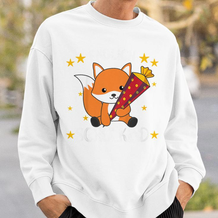 Children's Endlich Schulkind Fox School Cone School Cute Fox 80 Sweatshirt Geschenke für Ihn