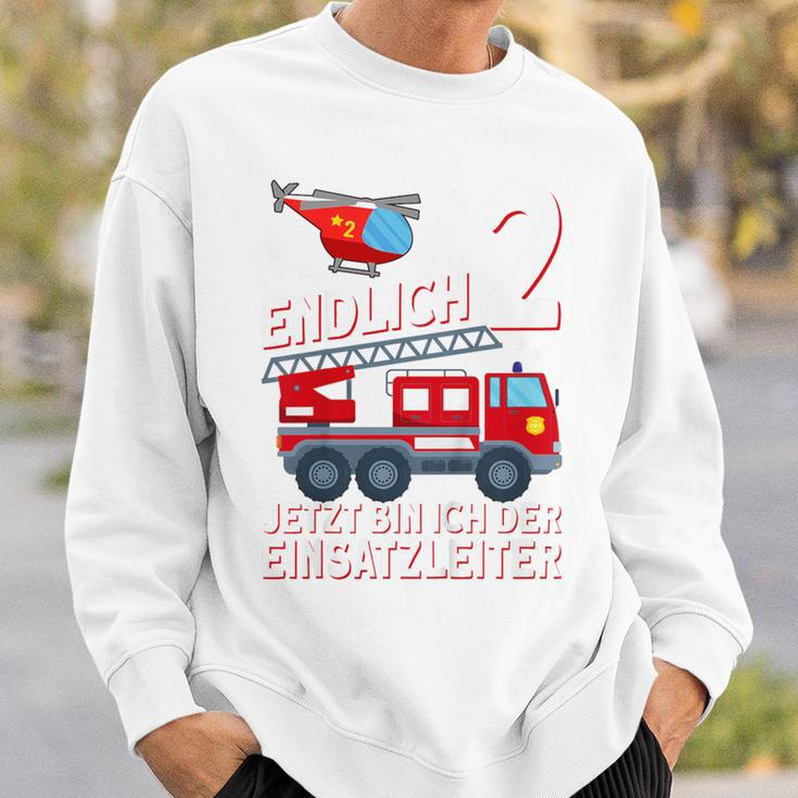 Children's Fireman Endlich 2 Jetzt Bin Ich Einsatzeiteiteiter 80 Sweatshirt Geschenke für Ihn