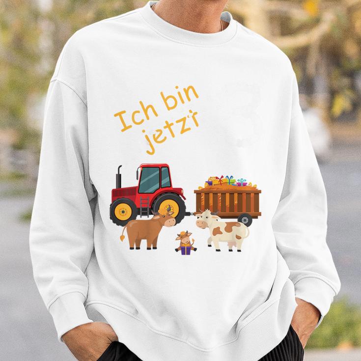 Children's Ich Bin 3 Jahre 3 Jahre Dritter Mit Kühen German Sweatshirt Geschenke für Ihn