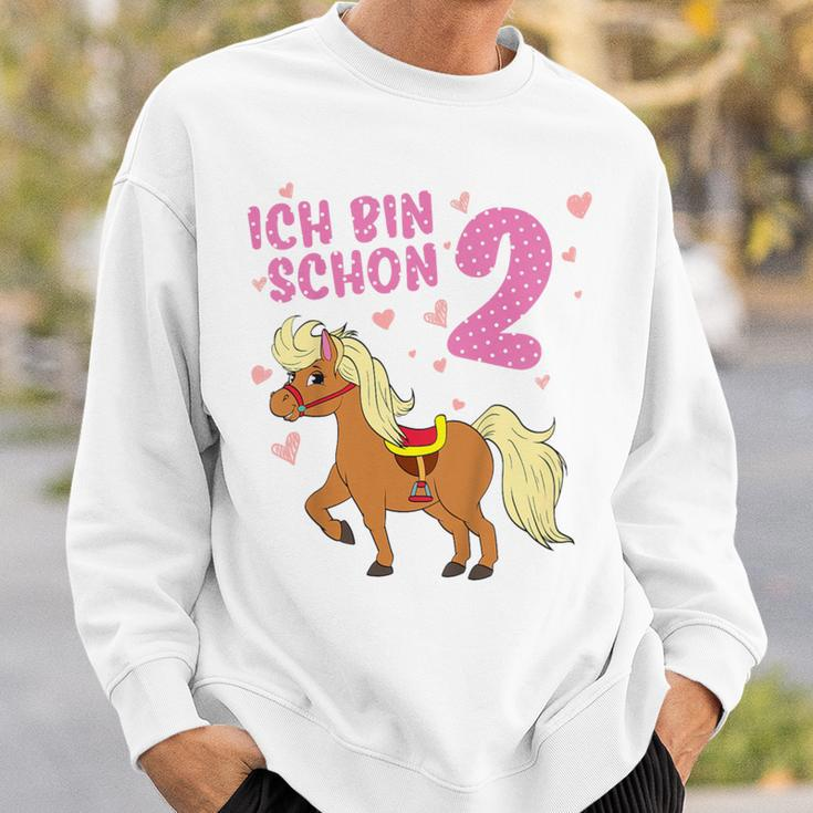 Children's Ich Bin Schon 2 Pferd Zwei Jahre Pony 2 Geburtstag Sweatshirt Geschenke für Ihn