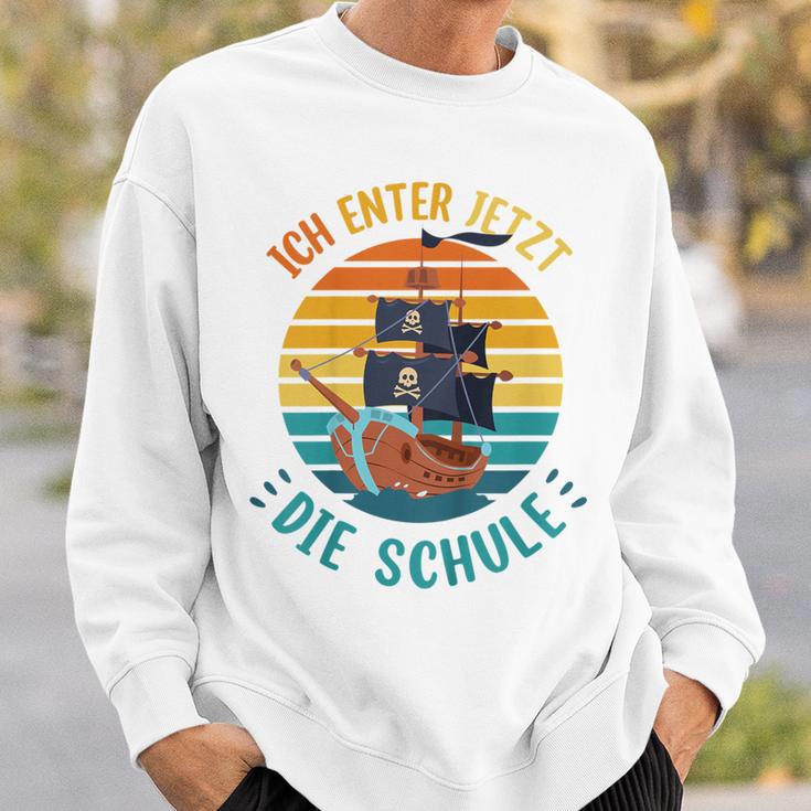 Children's School Child Cool Pirate Boys Ich Enter Jetzt Die School 80 Sweatshirt Geschenke für Ihn